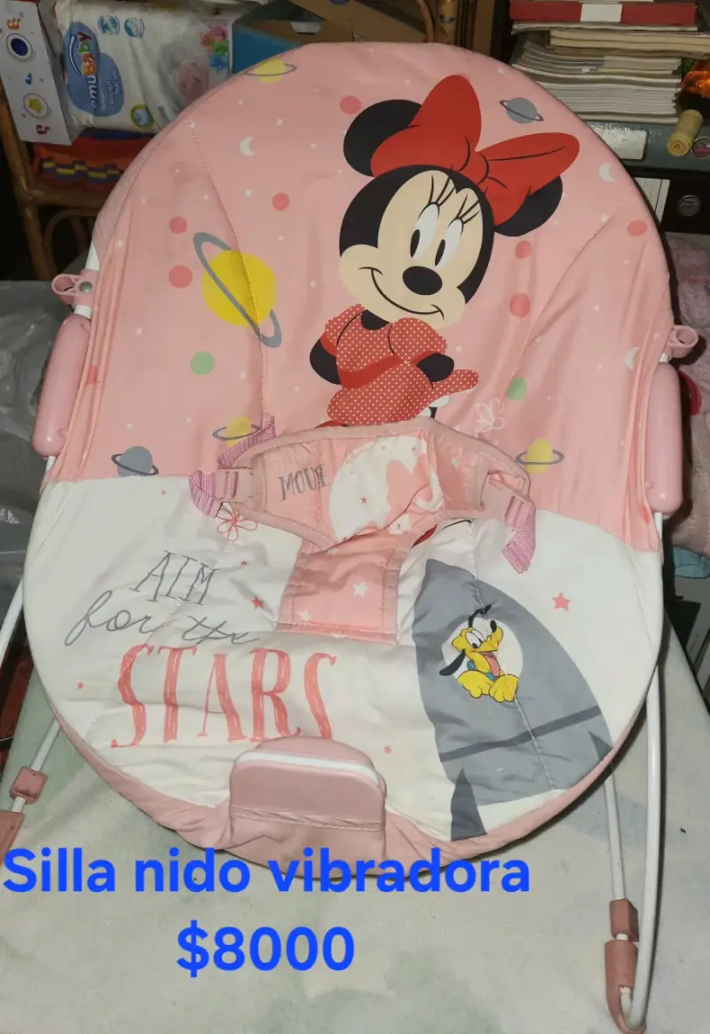 Silla nido vibradora Minnie Mouse rosa