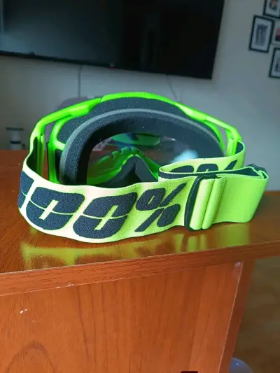 Gafas de motocross 100% verdes - miniatura 1