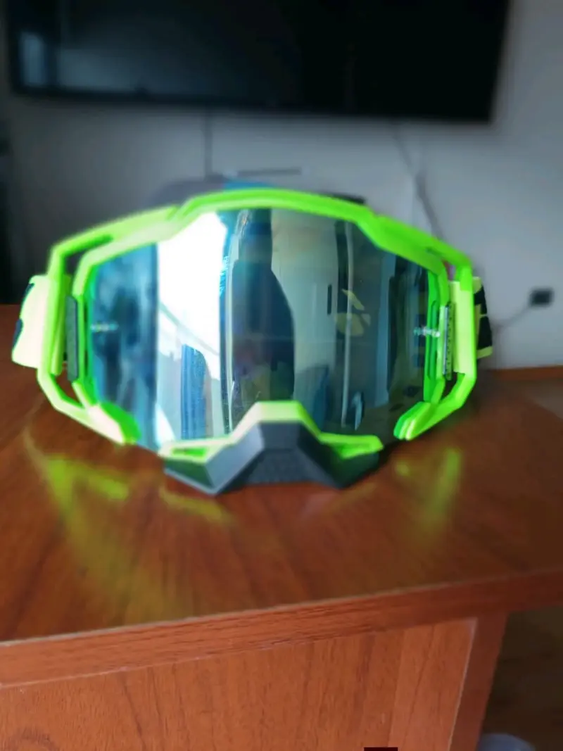 Gafas de motocross 100% verdes - 2