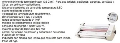 Laminadora de Rollos FM-380 para Uso en Caliente y Frío - miniatura 5