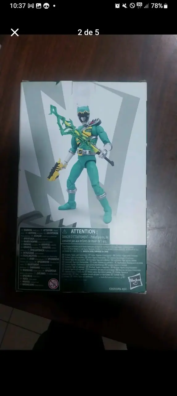 Figura Power Rangers Dino Charge Green Ranger - 2