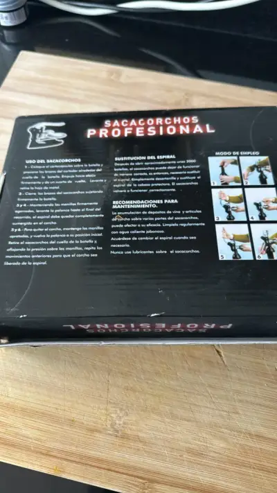 Sacacorchos profesional con caja original - miniatura 4