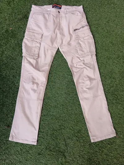 Pantalones cargo beige para hombre talla 44 - miniatura 1