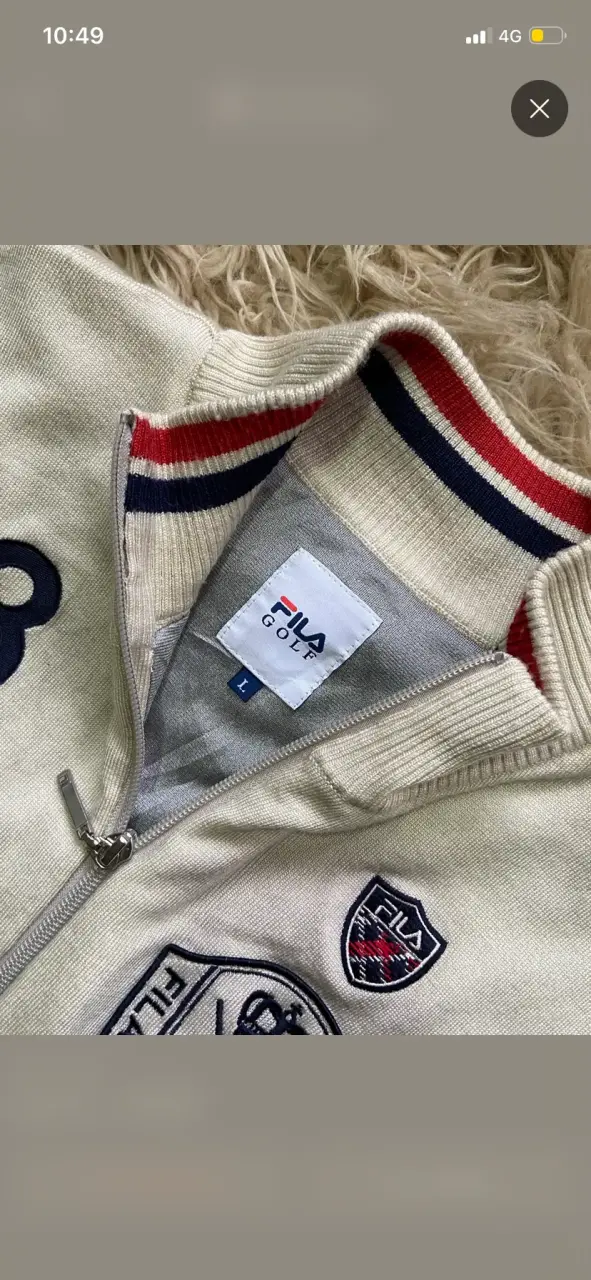 Chaqueta Fila Golf beige con cierre - 4