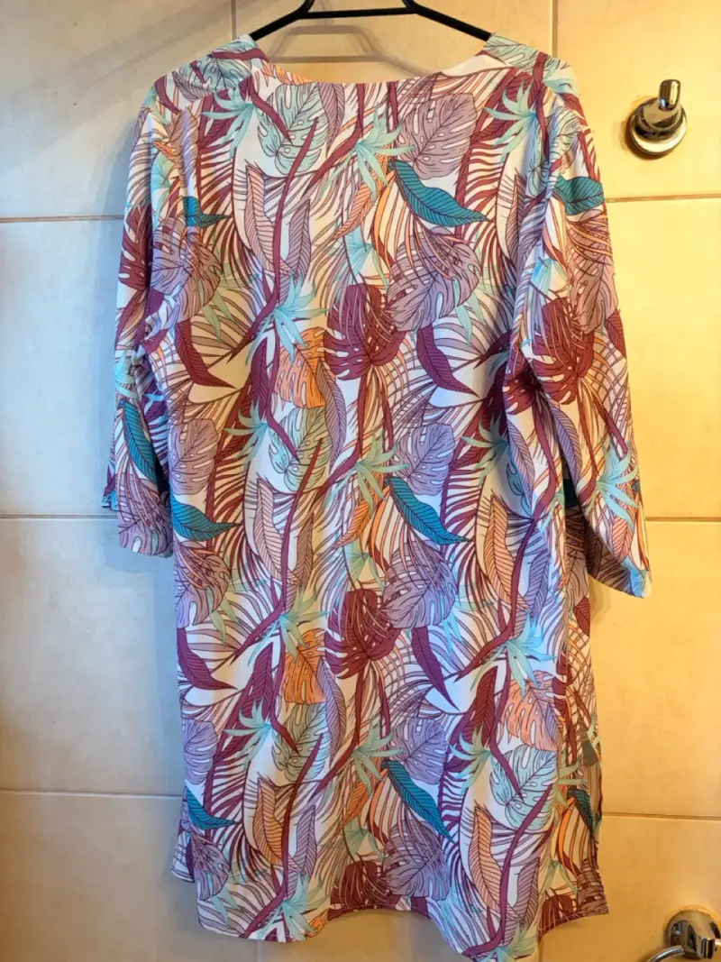 Kimono estampado de hojas Ma Griffe - 2