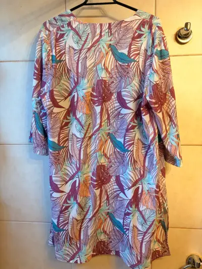 Kimono estampado de hojas Ma Griffe - miniatura 2