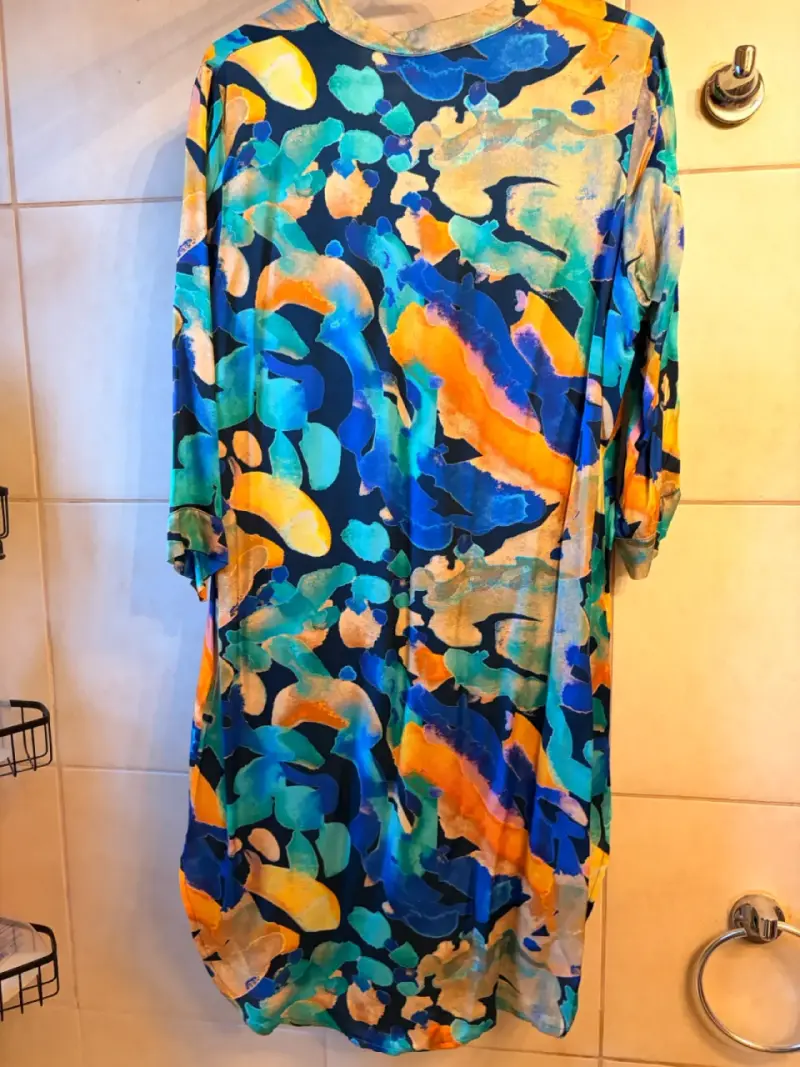 Vestido camisero estampado colorido Privilege - 2