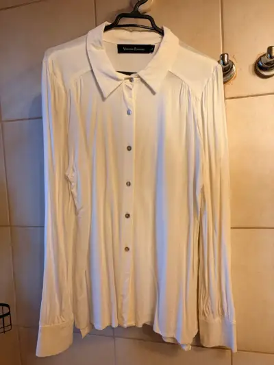 Blusa blanca de mujer Victoria Raveau - miniatura 1