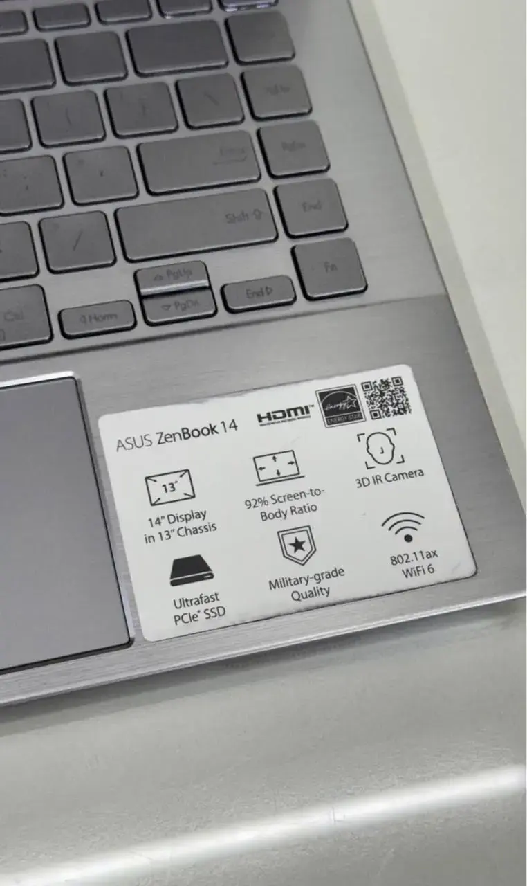 Notebook ASUS Zenbook 14" / Ryzen 5 / NVIDIA MX350 - 5