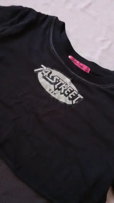 Polera manga larga negra - miniatura 2