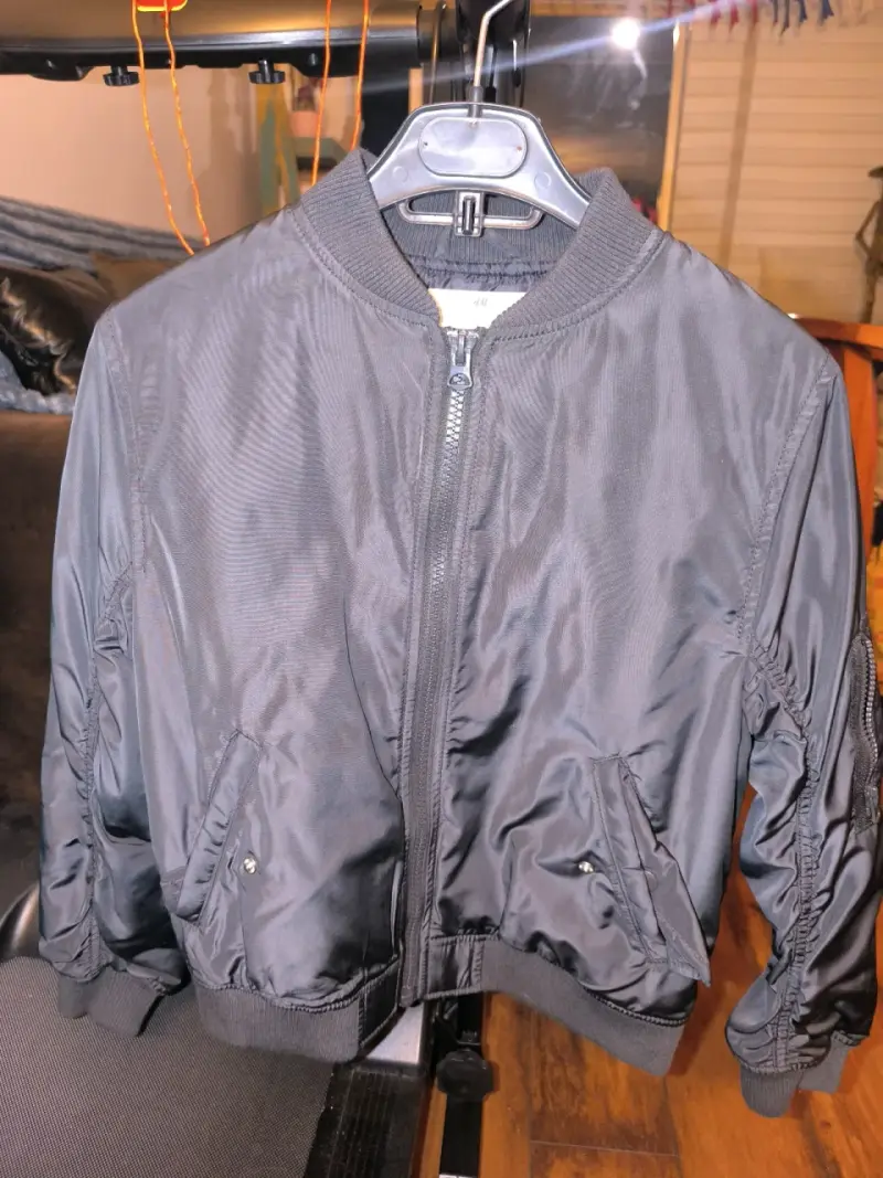 Chaqueta Bomber Negra para Niños H&M