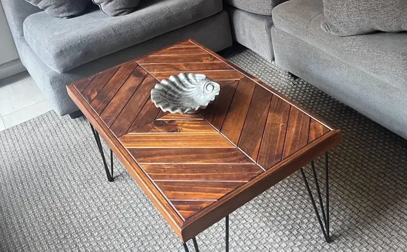Comedor+mesa de centro de madera estilo industrial - 1