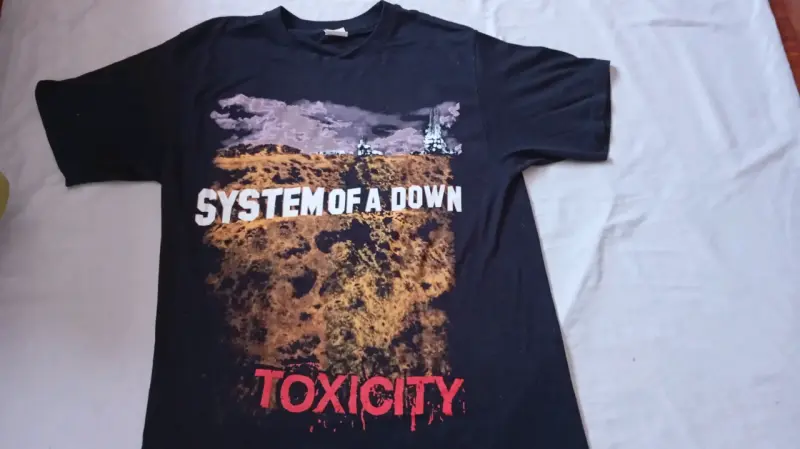Polera negra System of a Down Toxicity - 1