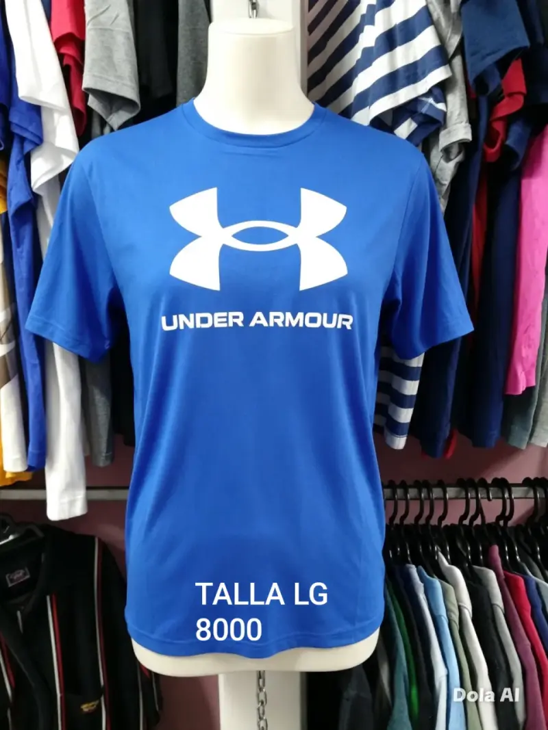 Polera azul Under Armour talla LG