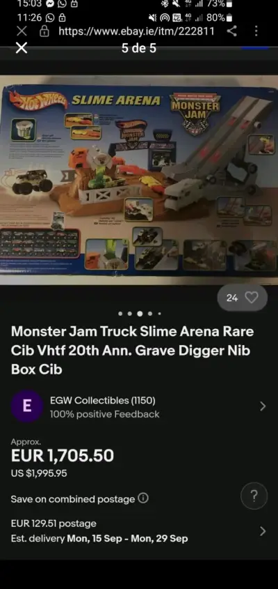 Pista Hot Wheels Slime Arena Monster Jam - miniatura 4