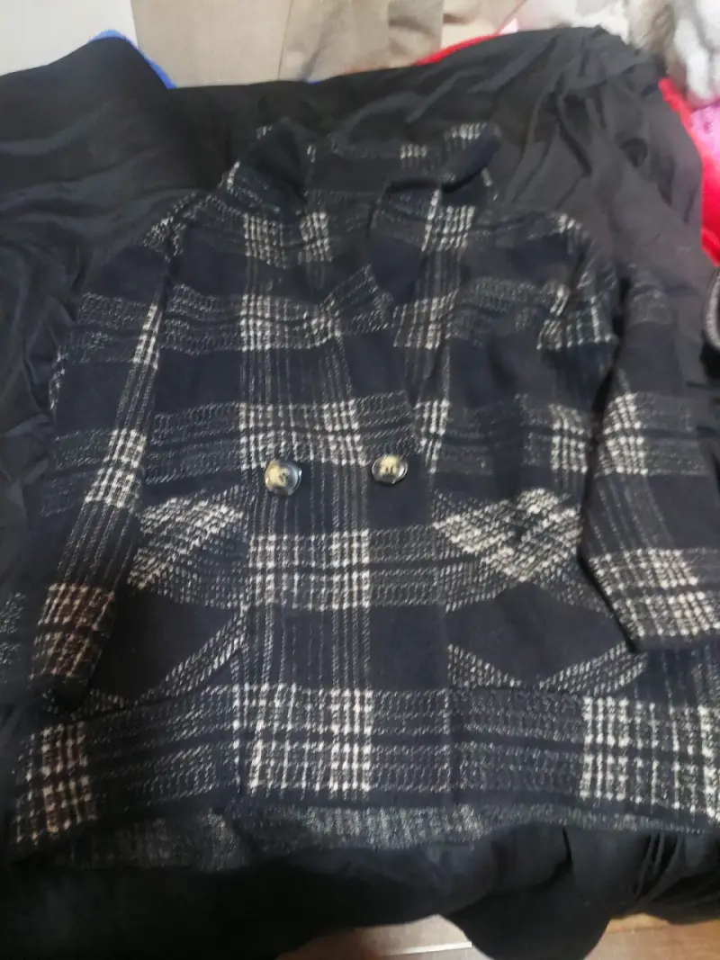 Abrigo de invierno azul para mujer - 3