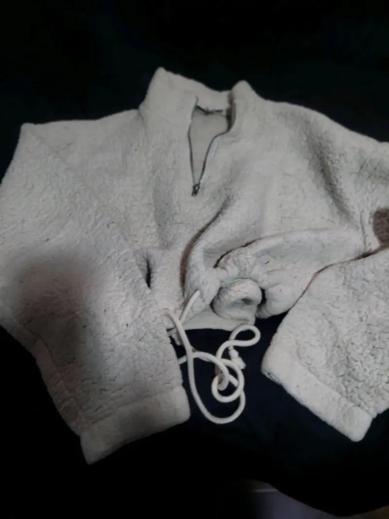 Abrigo de invierno azul para mujer - 6