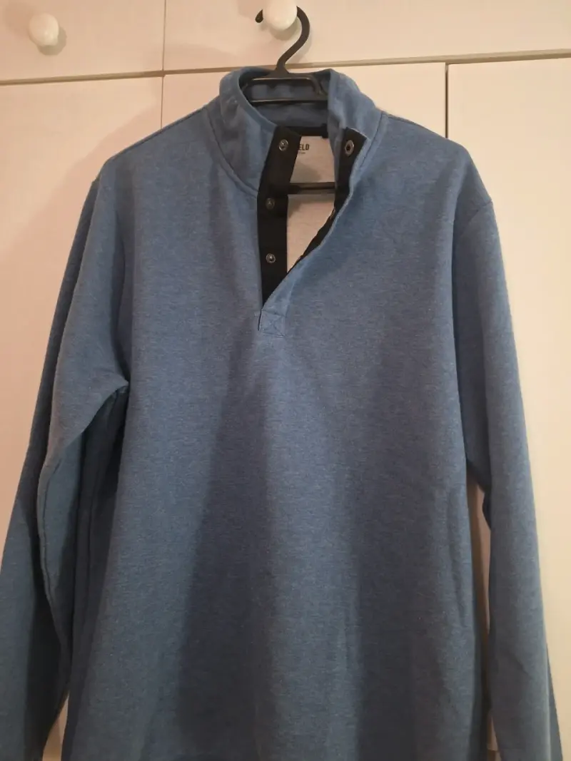 Polerón azul Greenfield con cuello alto - 1