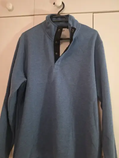 Polerón azul Greenfield con cuello alto - miniatura 1
