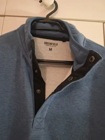 Polerón azul Greenfield con cuello alto - miniatura 3