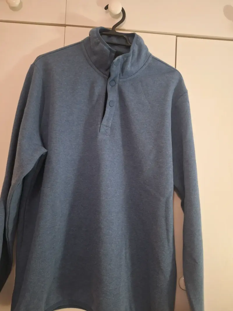 Polerón azul Greenfield con cuello alto - 4