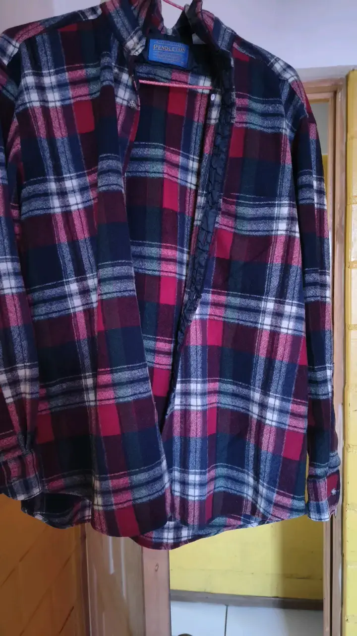 Camisa de franela a cuadros para hombre - 2