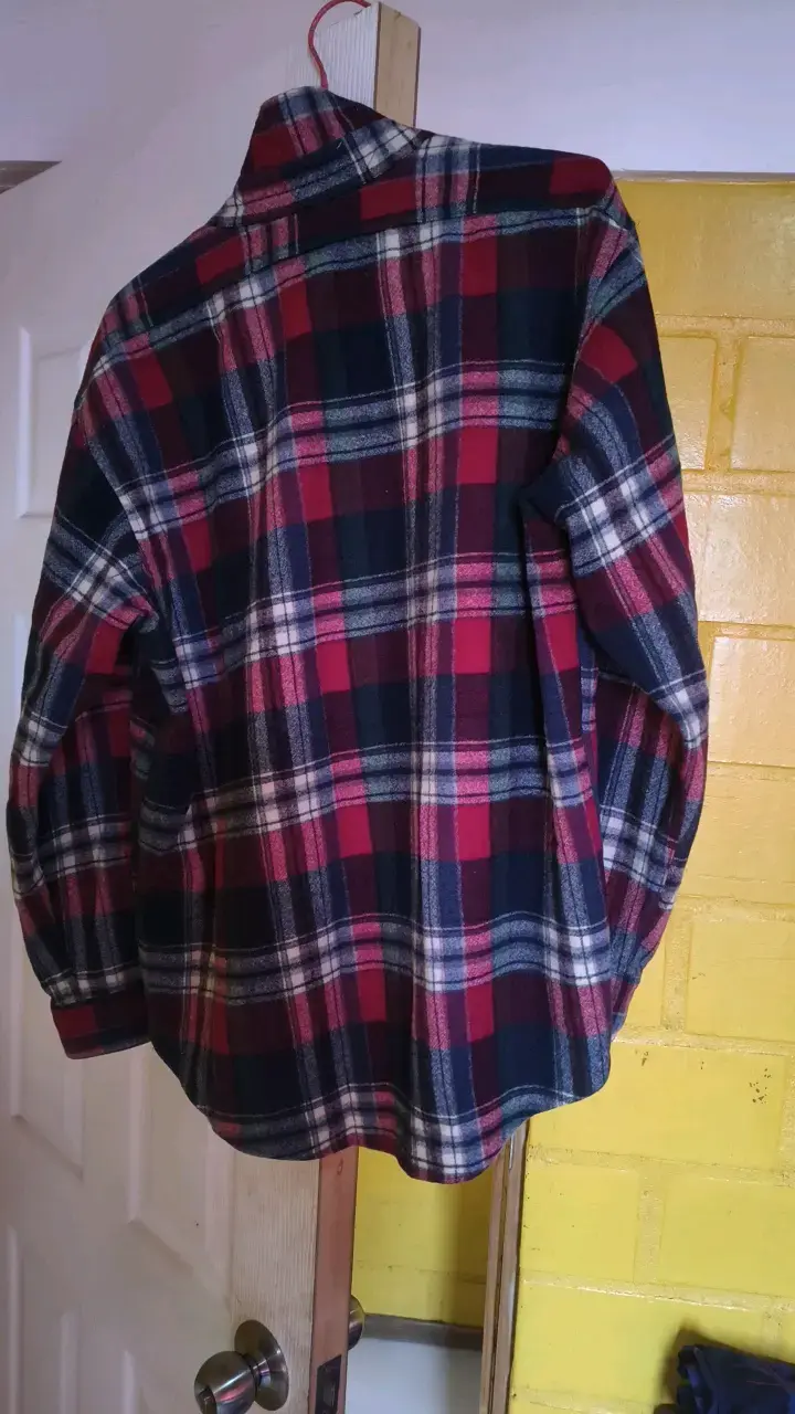 Camisa de franela a cuadros para hombre - 3