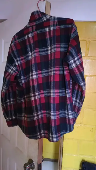 Camisa de franela a cuadros para hombre - miniatura 3