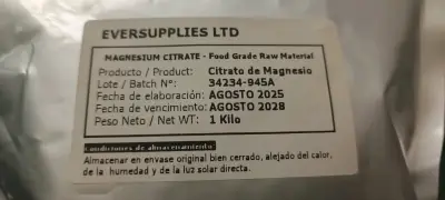 Citrato de Magnesio Eversupplies 1 Kg - miniatura 2