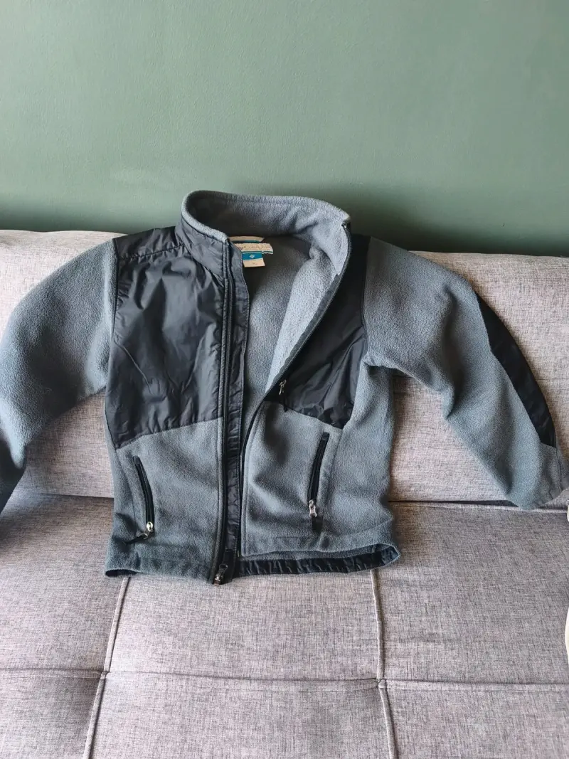 Chaqueta polar Columbia gris para hombre - 1