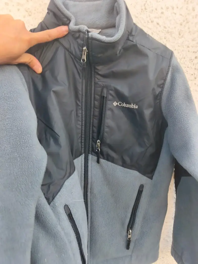 Chaqueta polar Columbia gris para hombre - 4