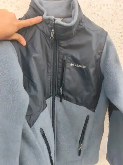 Chaqueta polar Columbia gris para hombre - miniatura 4