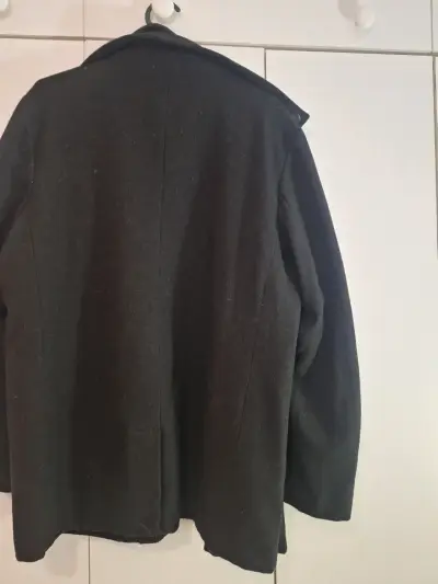 Abrigo negro de lana Potros talla L - miniatura 4