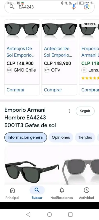 Lentes de sol emporio Armani - miniatura 4