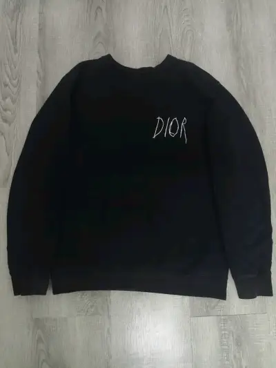 Polerón negro Dior con logo bordado - miniatura 1