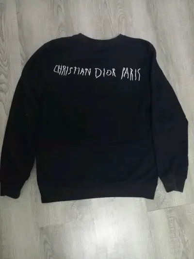Polerón negro Dior con logo bordado - miniatura 2