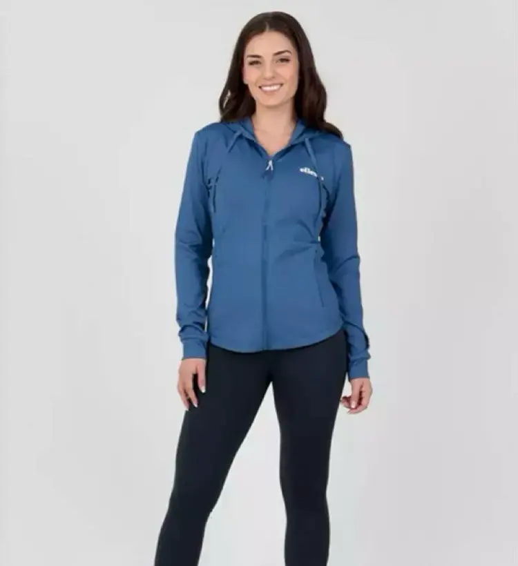 Chaqueta deportiva azul con capucha Ellesse