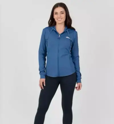 Chaqueta deportiva azul con capucha Ellesse - miniatura 1