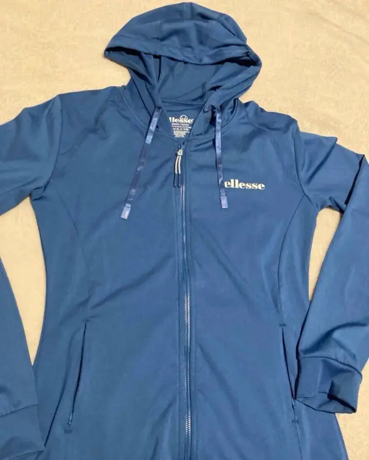 Chaqueta deportiva azul con capucha Ellesse - 4