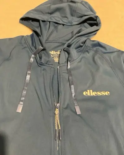 Chaqueta deportiva azul con capucha Ellesse - miniatura 6
