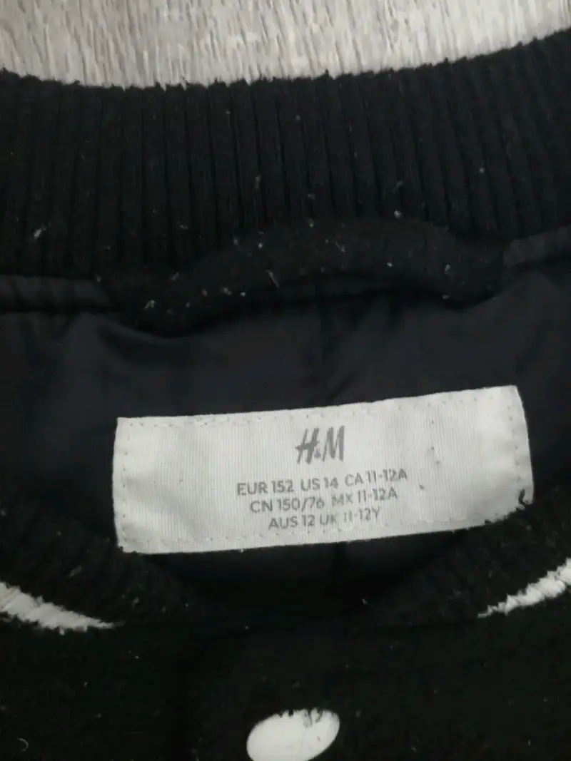 Chaqueta varsity negra H&M para niño - 3