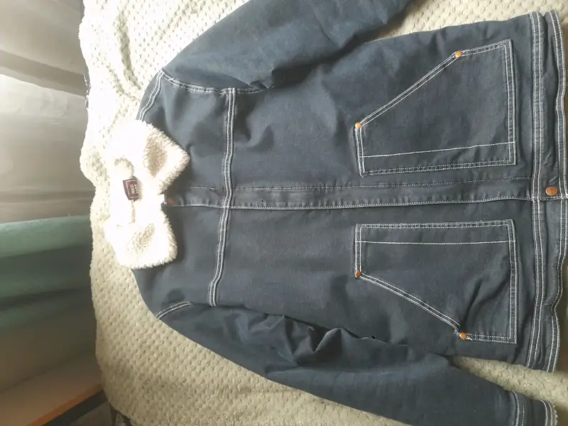 Chaqueta de mezclilla con forro de lana para hombre - 3