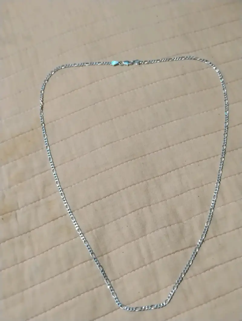 Cadena de plata estilo Figaro - 2
