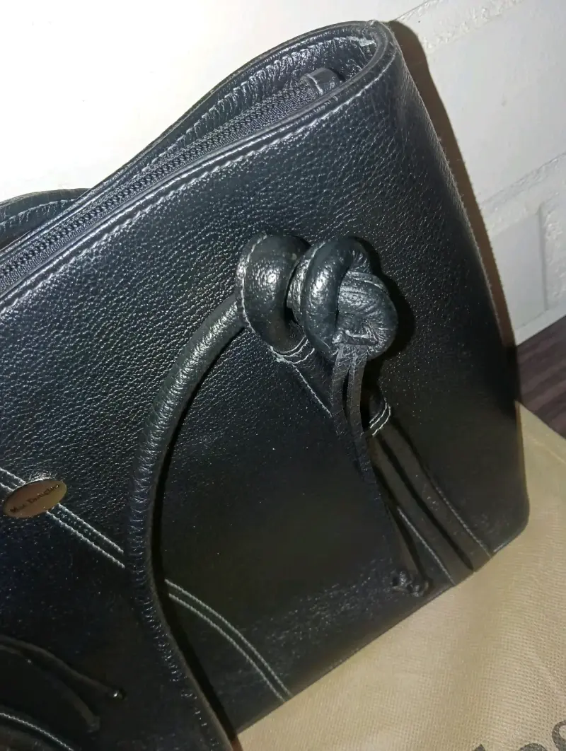 Bolso de cuero negro Mac Douglas elegante - 3