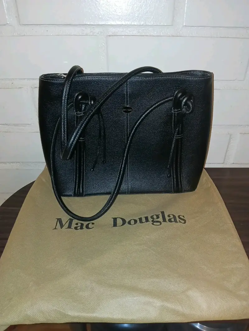 Bolso de cuero negro Mac Douglas elegante - 4