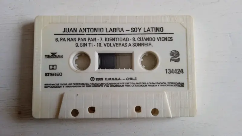 Cassette Juan Antonio Labra - Soy Latino 1989 - 4