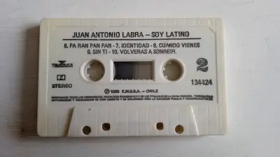 Cassette Juan Antonio Labra - Soy Latino 1989 - miniatura 4