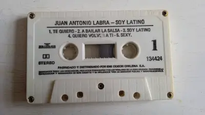 Cassette Juan Antonio Labra - Soy Latino 1989 - miniatura 5