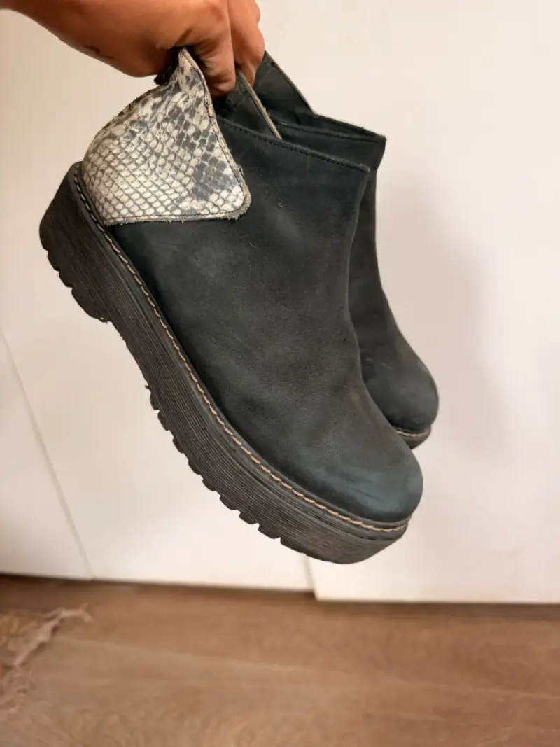Botines de cuero negro Luau Shoes talla 40 - 2