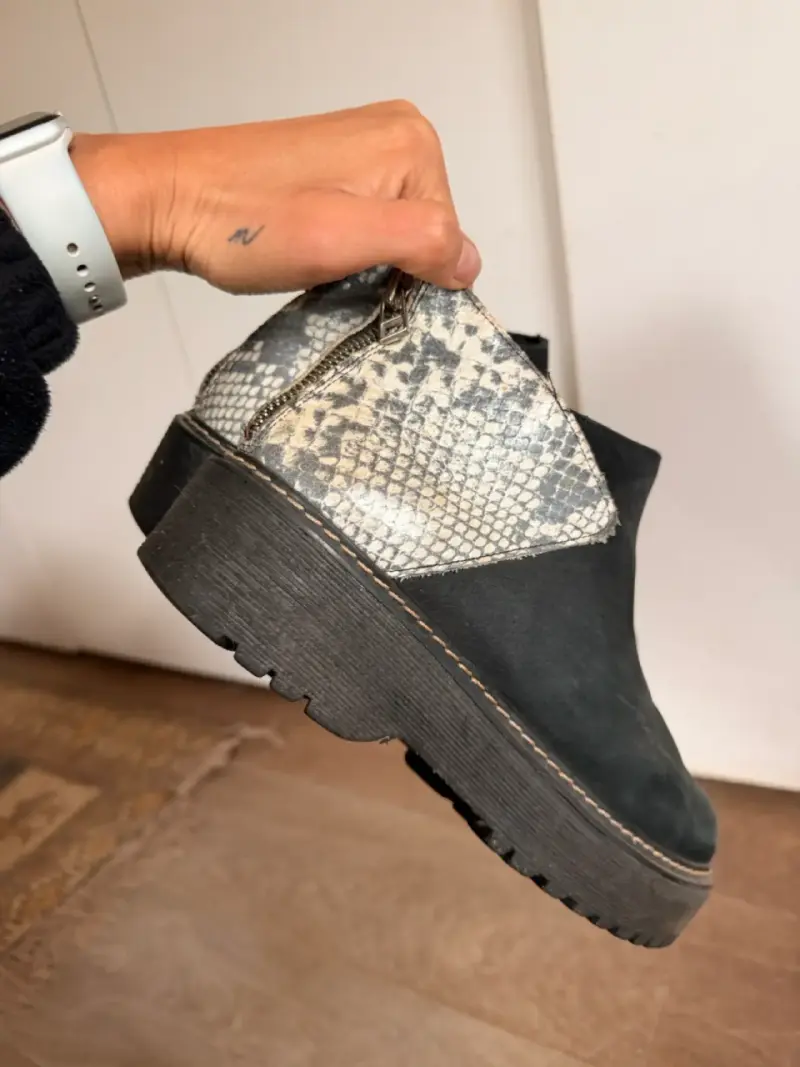 Botines de cuero negro Luau Shoes talla 40 - 5